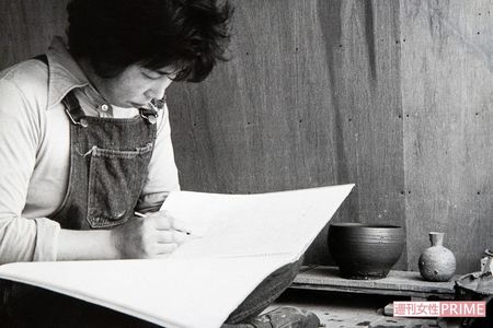 離婚後も、2人の子どもたちの学費を払い、ひとりで育てていくために黙々と作品作りに取り組んだ