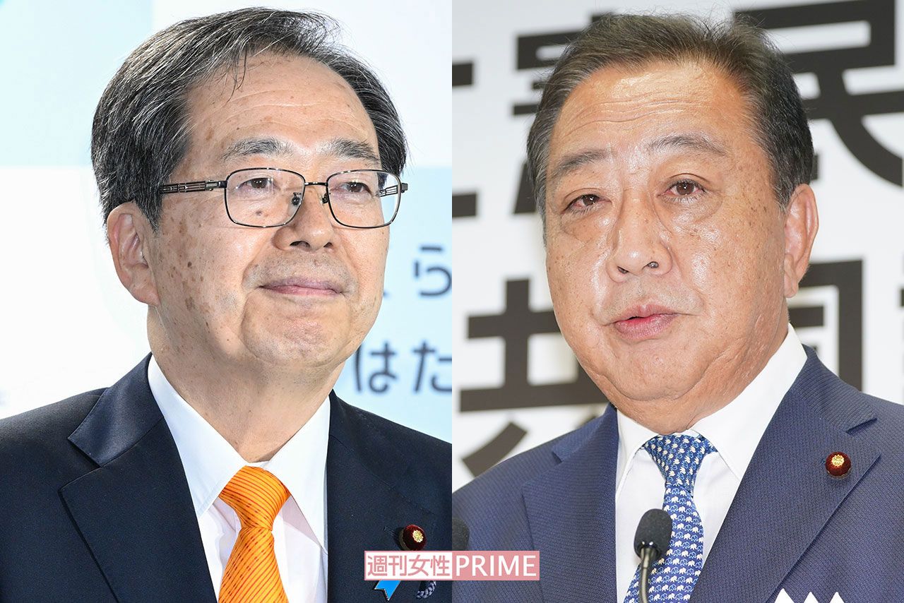 左から斉藤鉄夫氏、野田佳彦氏