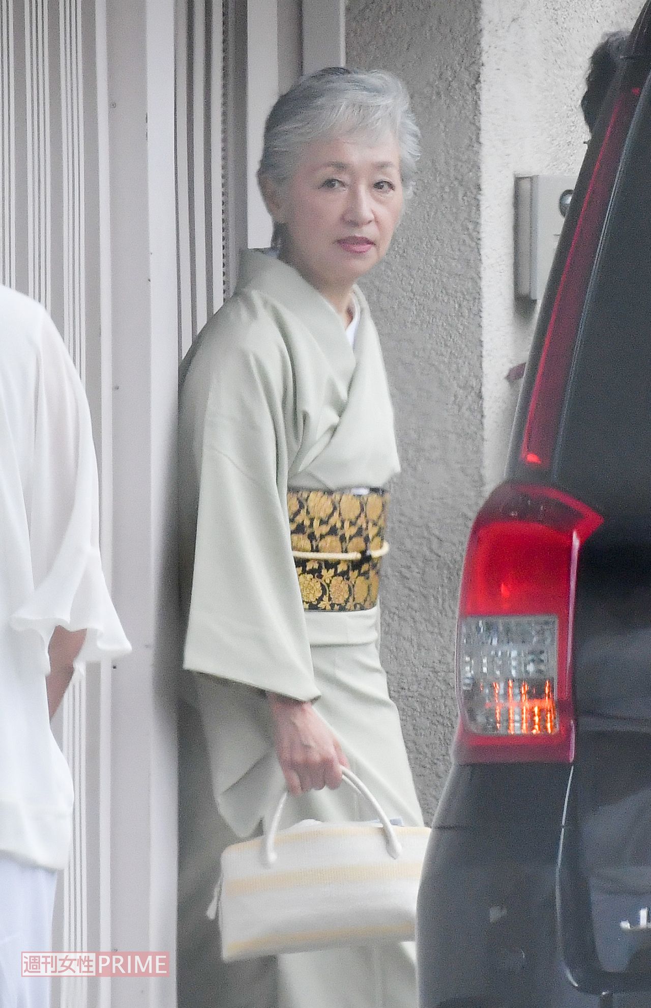 '19年5月、海老蔵の母・希実子さんに直撃取材したときの様子