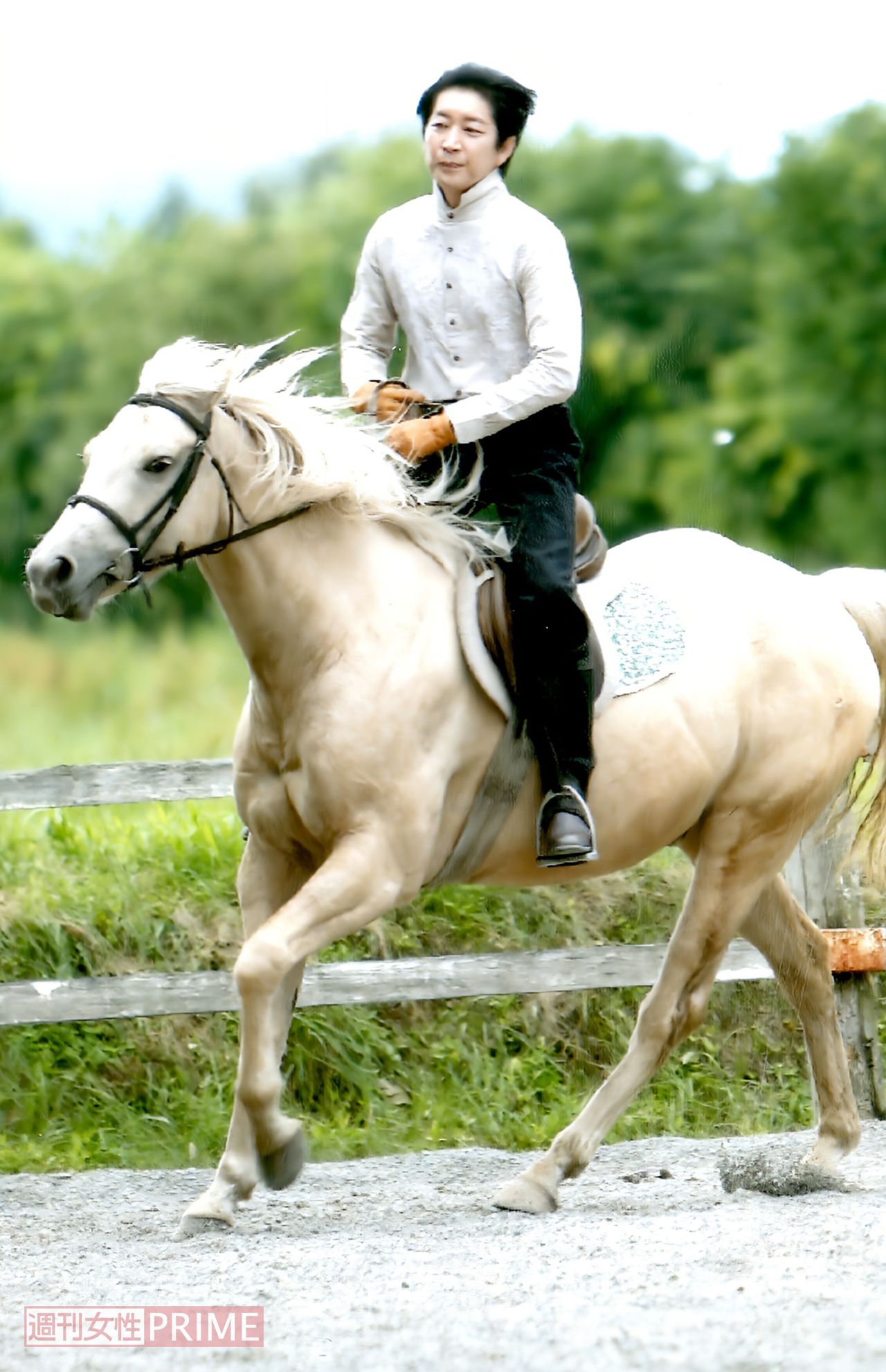 乗馬に熱中していたことも。まさに貴公子!　提供／広瀬光治さん