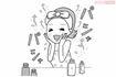 NGケア【乾燥を感じたら化粧水をたっぷり使う】イラスト/鈴木七代