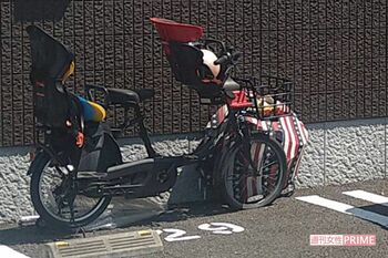 太田亜紀子容疑者が使用していたと思われる電動ママチャリ