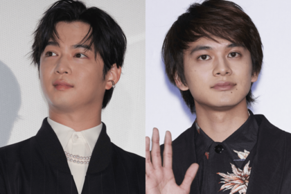 左から『星降る夜に』で一星の同僚・佐藤春を演じている千葉雄大（33）、遺品整理士・柊一星を演じている北村匠海（25）