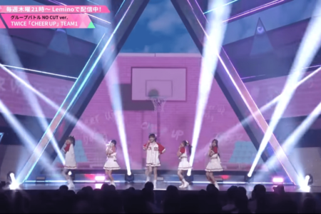 YouTubeで公開された『PRODUCE 101 JAPAN THE GIRLS』パフォーマンス動画。中森が参加する曲では、たびたびバスケットボールの映像が流れた