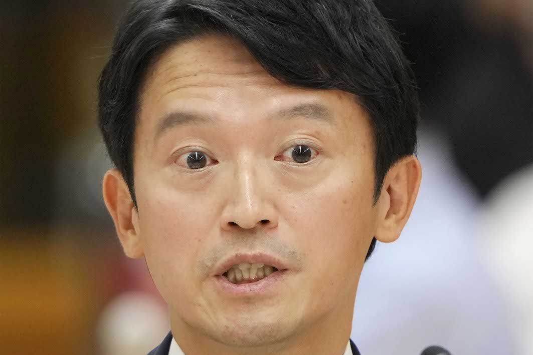 9月6日、百条委員会に出席し、証言した斎藤元彦知事　写真/共同通信社