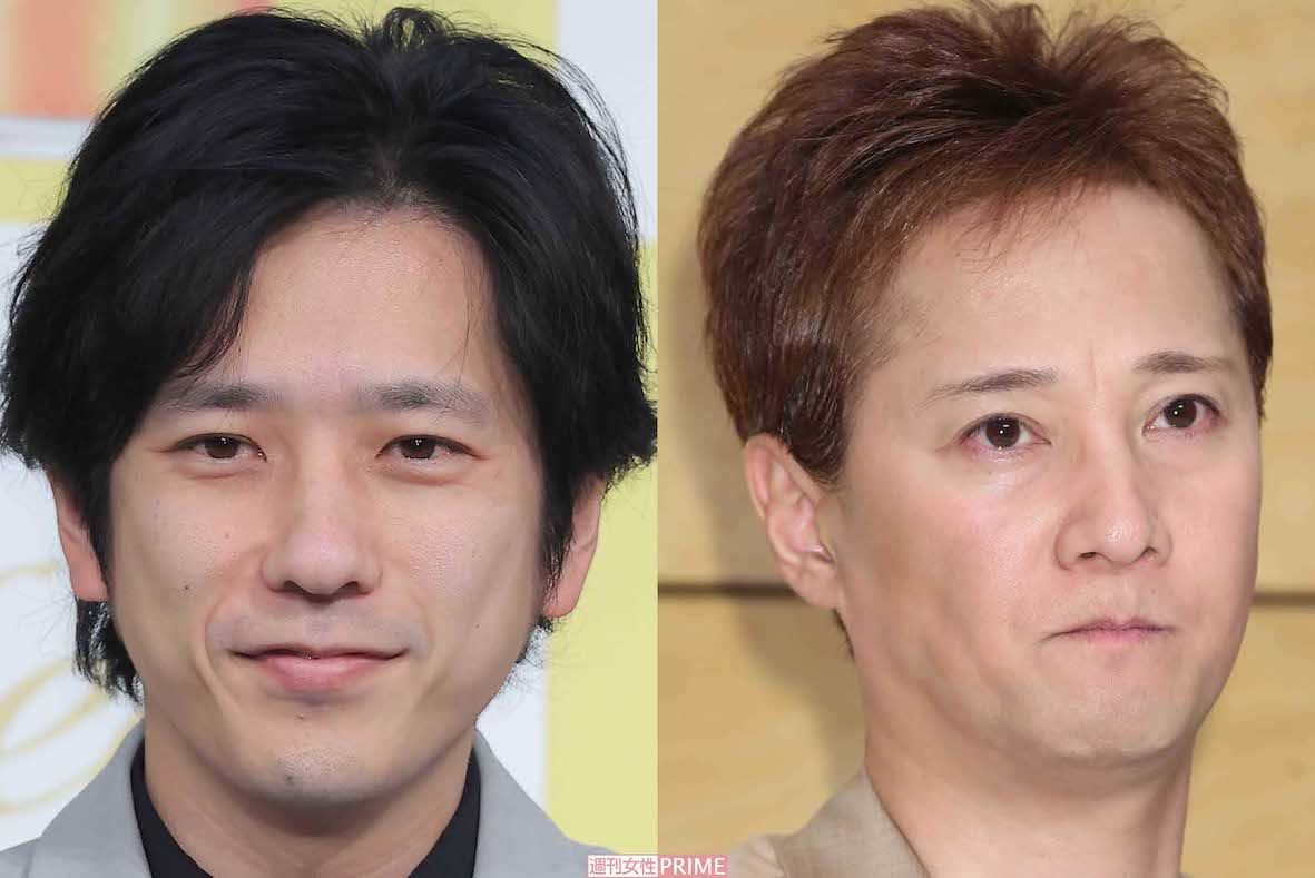 左から二宮和也と中居正広