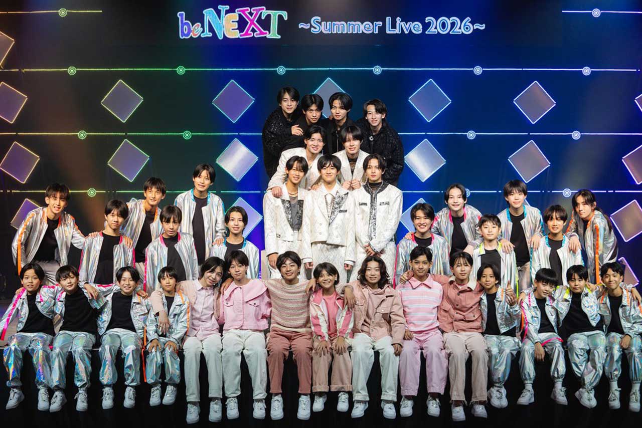 『be　NEXT～Summer　Live　2026～』での集合写真（TOBE公式Xより）