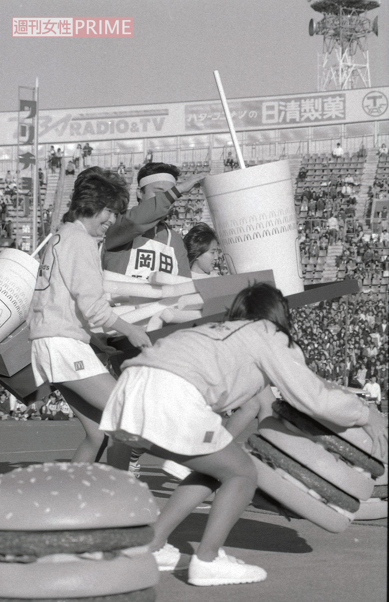 1986年、NPBプロ野球運動会で奮闘する岡田彰布氏