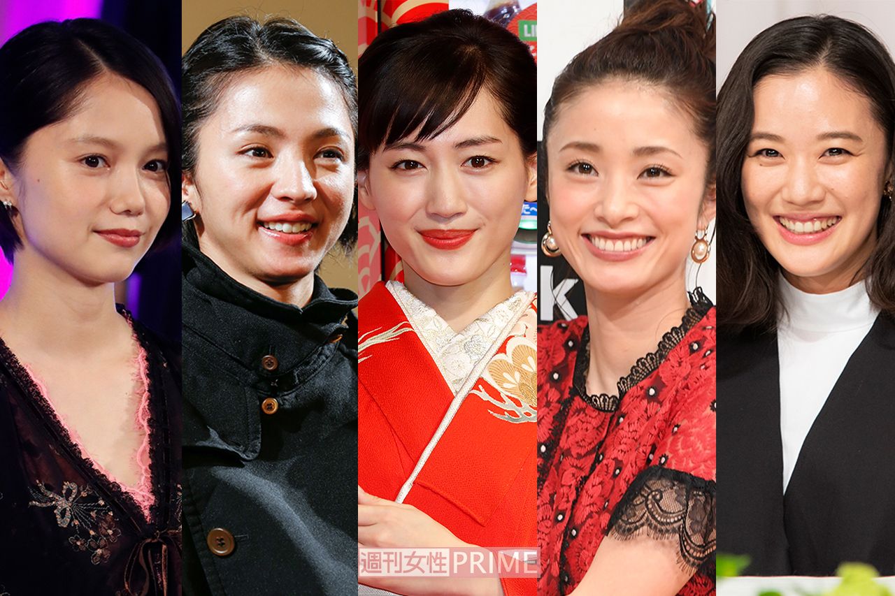 （写真左から）宮崎あおい、満島ひかり、綾瀬はるか、上戸彩、蒼井優