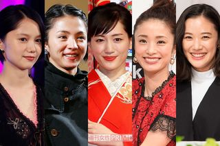 （写真左から）宮崎あおい、満島ひかり、綾瀬はるか、上戸彩、蒼井優