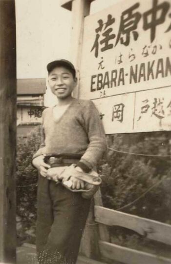 昭和25年、14歳のとき。ソ連に抑留されていた次兄が帰ってきたのもこのころ（本人提供）