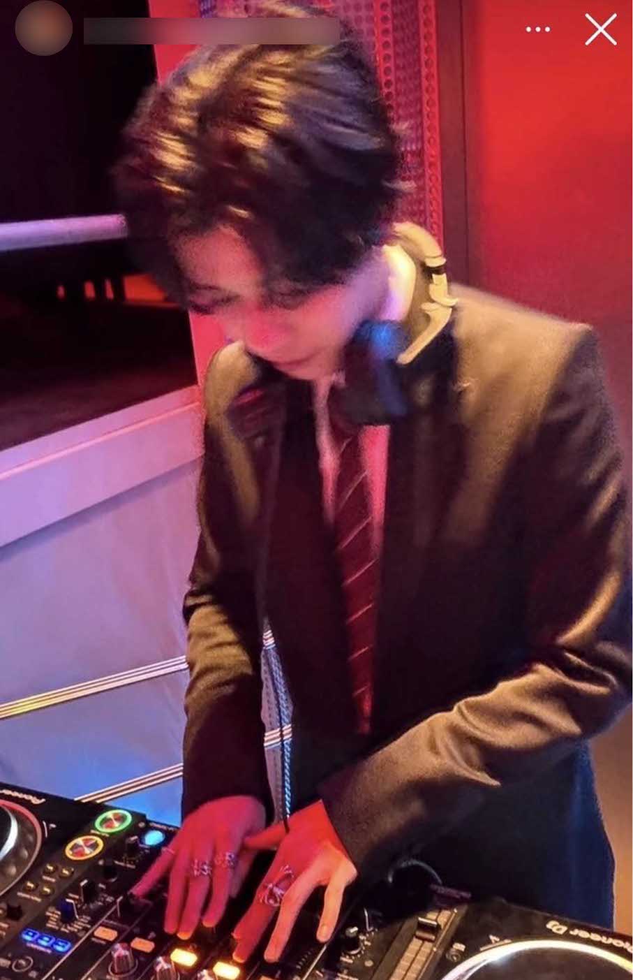 なにわ男子・長尾謙杜の“裏アカ”として拡散されているスクリーンショット（Xより、画像は一部編集部で加工）