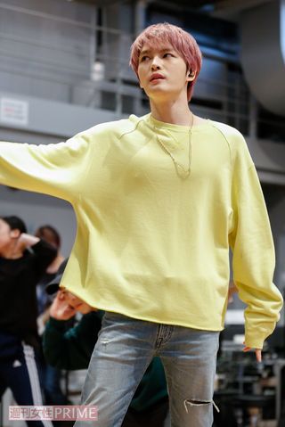 ツアーリハ中のジェジュン　撮影／森田晃博