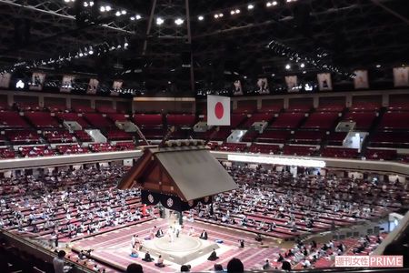 コロナ禍の開催となった、令和2年の大相撲九月場所（著者撮影）