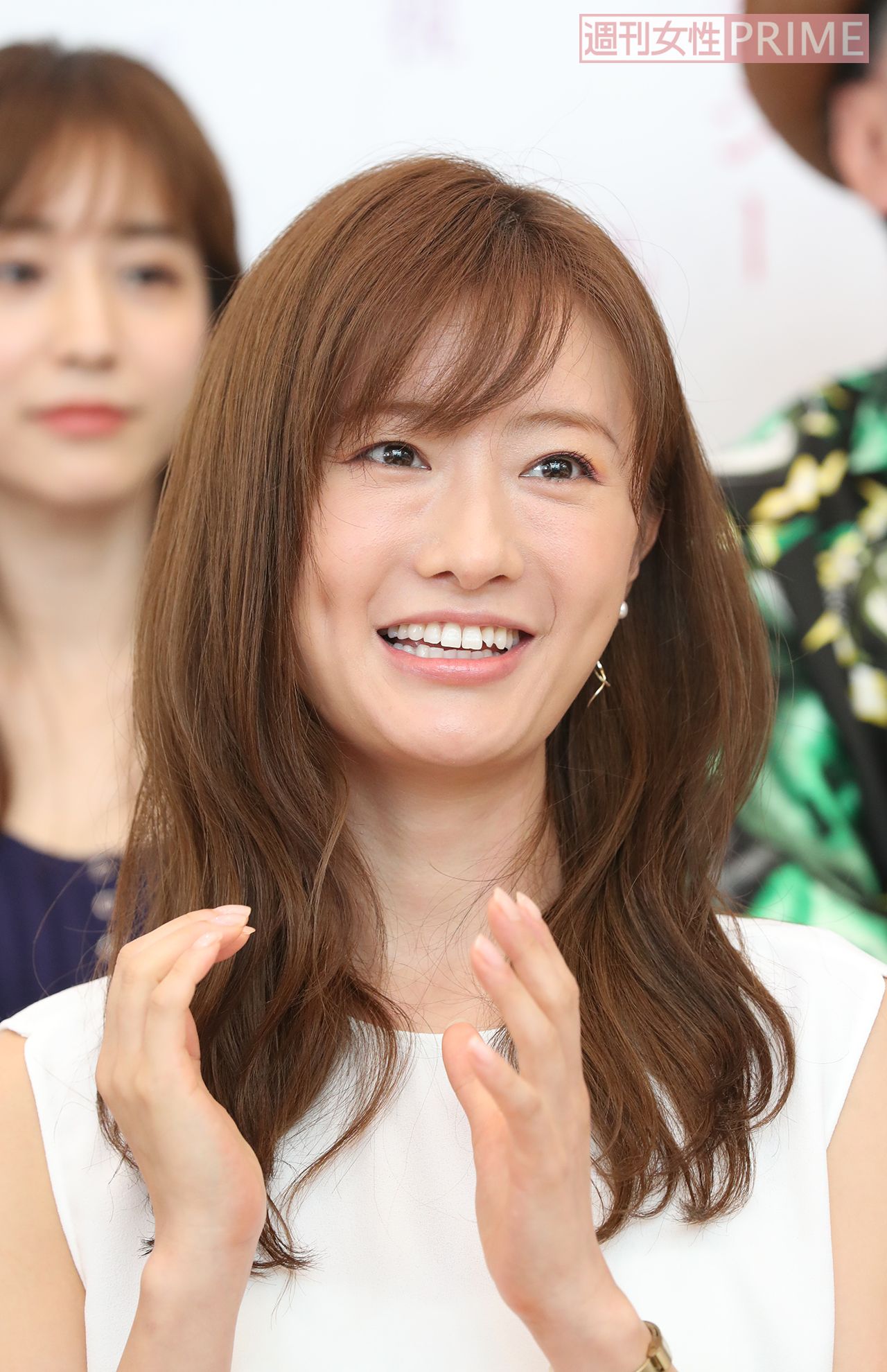 ドラマ『奪い愛、夏』囲み取材での松本まりか（'19年8月）