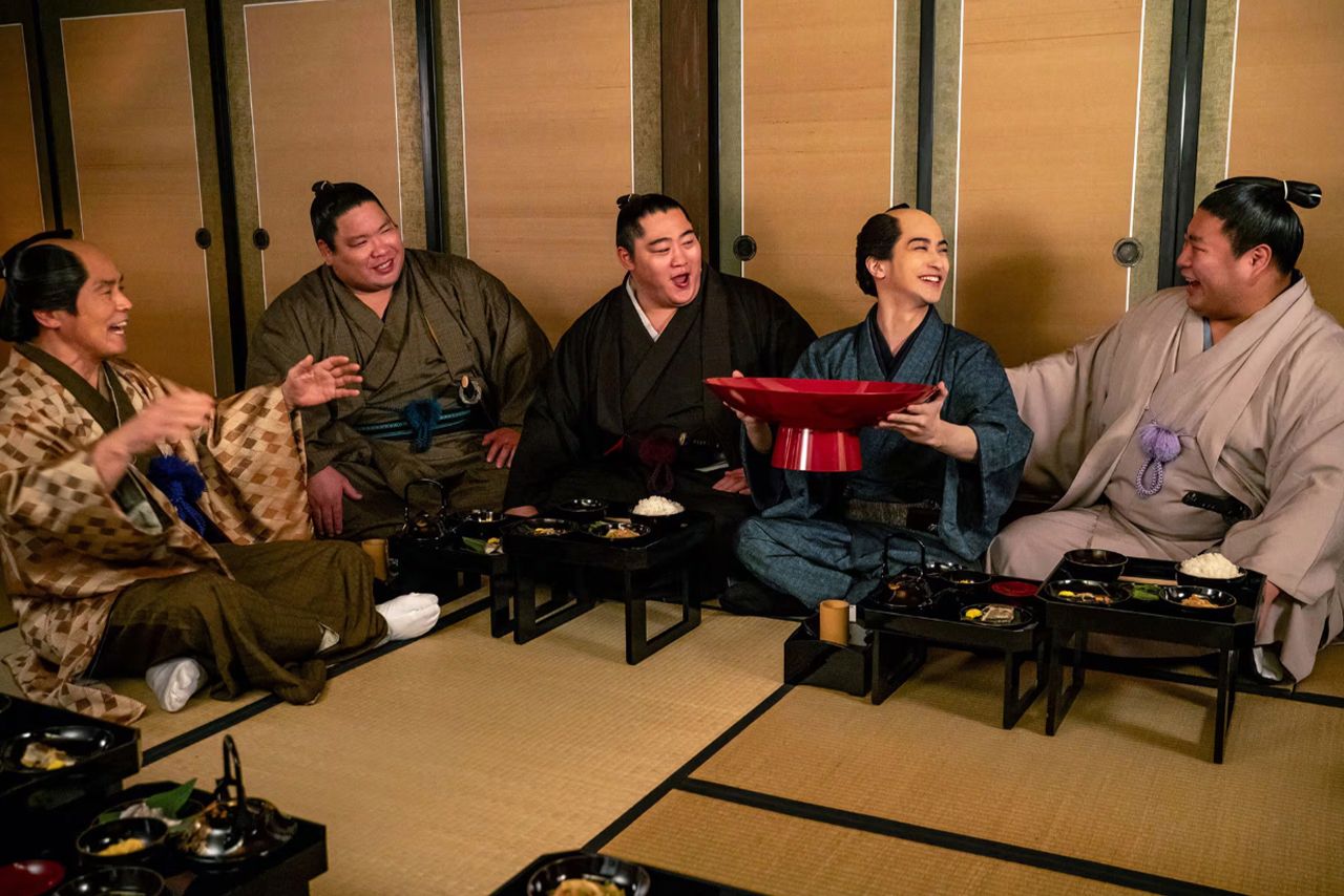 横浜流星と共演した若元春・遠藤・錦木の3人（公式サイトより）