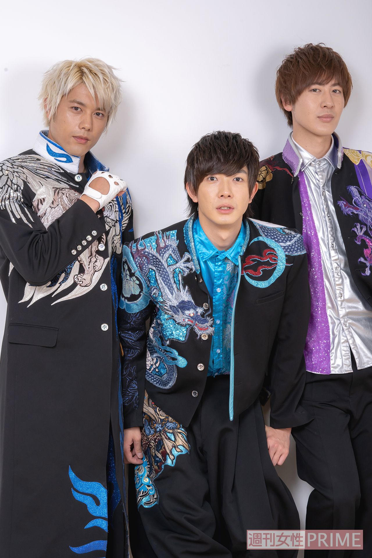 （左から）勇翔、田村侑久、土田拓海　撮影／佐藤靖彦