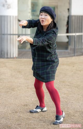 ノリノリでポーズを決めてくれた島田珠代