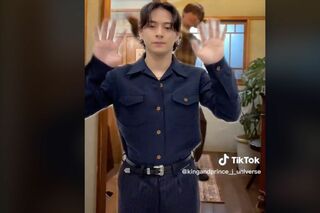 永瀬廉が出演のドラマ『夕暮れに、手をつなぐ』のEDに合わせて踊る平野紫耀（King & Princeの公式TikTokより）