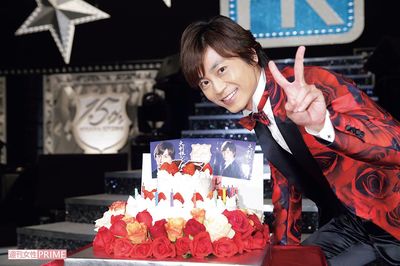 中野サンプラザでデビュー記念日コンサート。ロウソク15本を吹き消して（2月2日）　撮影／週刊女性写真班