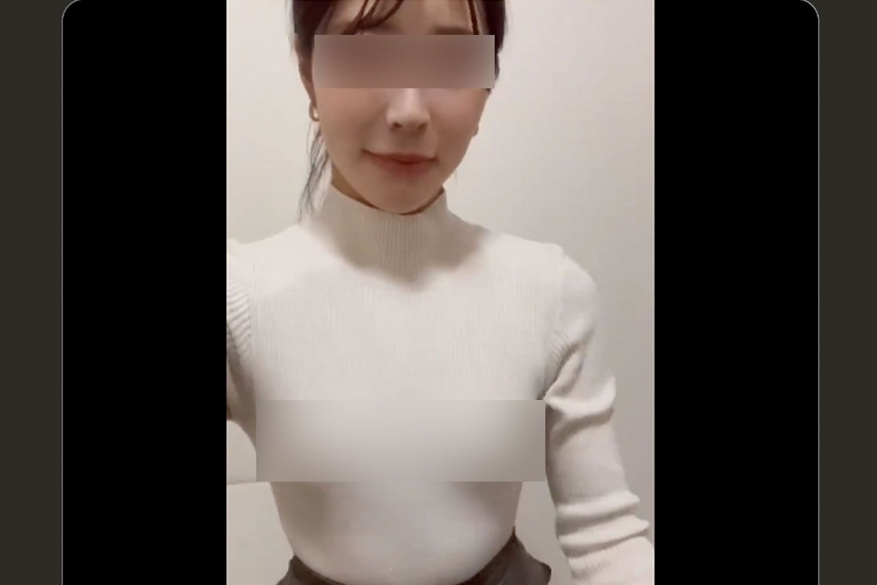 男性向け美容サロンをオープン予定だというMさんが“ノーブラ”と思しき写真を投稿（MさんのSNSより）