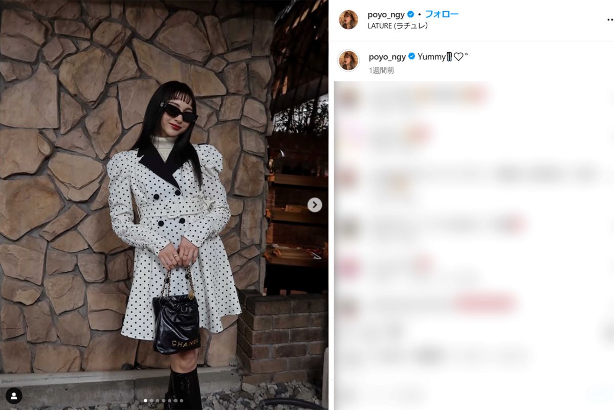 前髪パッツンで印象激変のゆきぽよ（本人インスタグラムより）