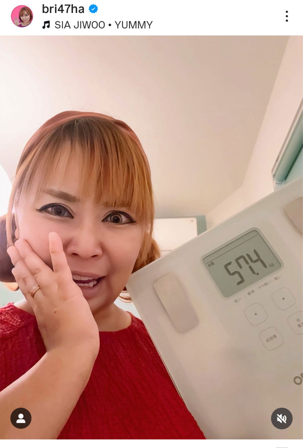 ダイエットの様子をSNSに投稿している浜田ブリトニー（本人のインスタグラムより）