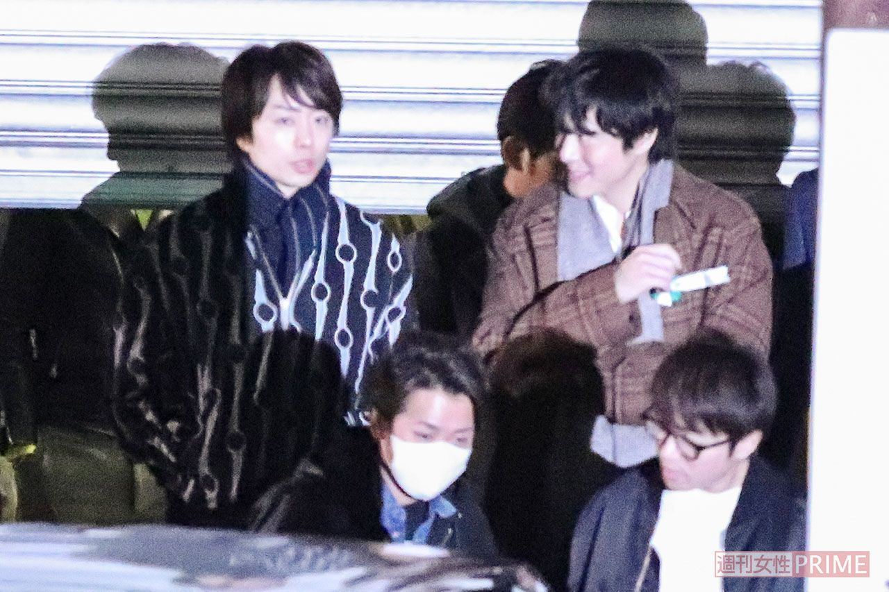 （左から）櫻井翔、大野智、村上信五（2019年元旦）