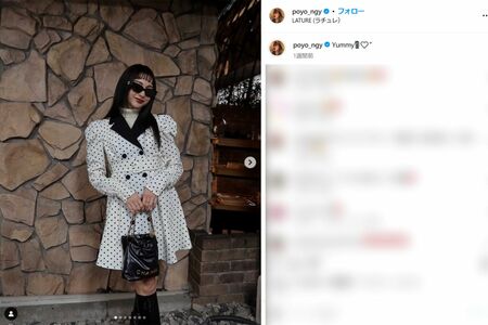 前髪パッツンで印象激変のゆきぽよ（本人インスタグラムより）