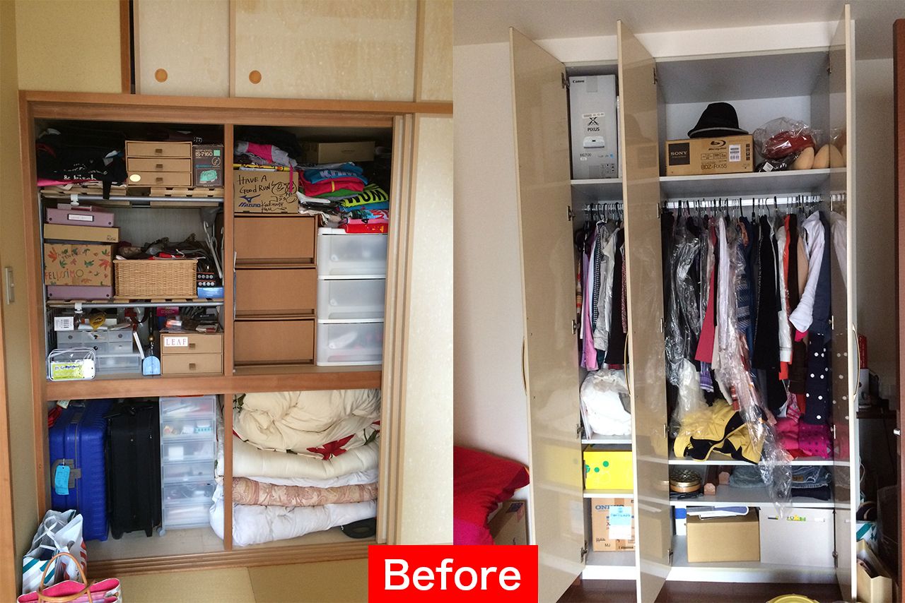 扉で隠れるぶん、つい詰め込みたくなるクローゼット