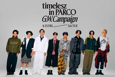 GW期間に全国のPARCOとタイアップした『timeleszinPARCOG.W.Campaign』のメインビジュアル