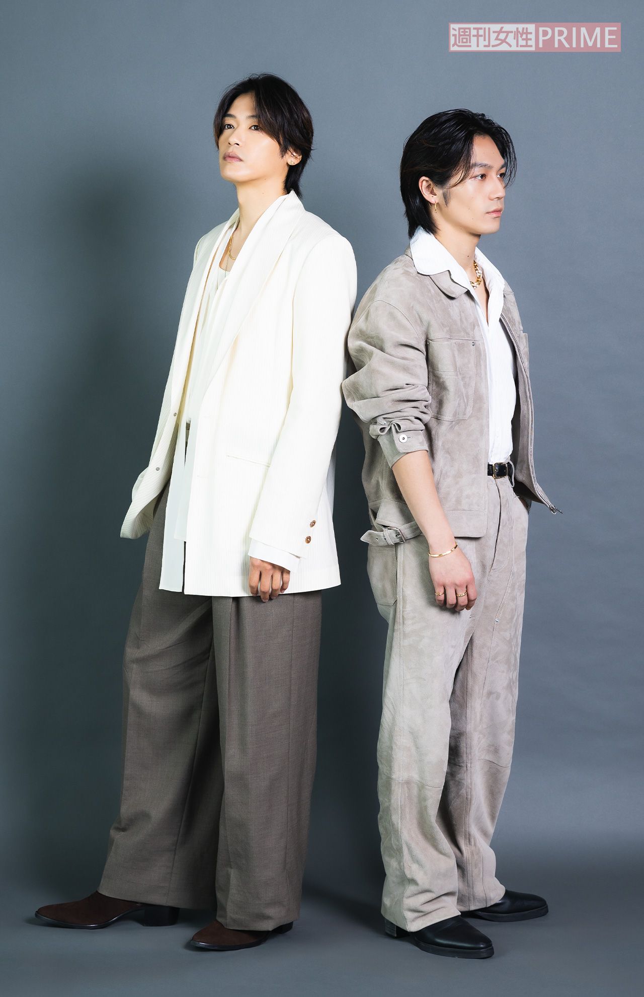 Hey!Say!JUMP髙木雄也（左）、TravisJapan松田元太　撮影／矢島泰輔