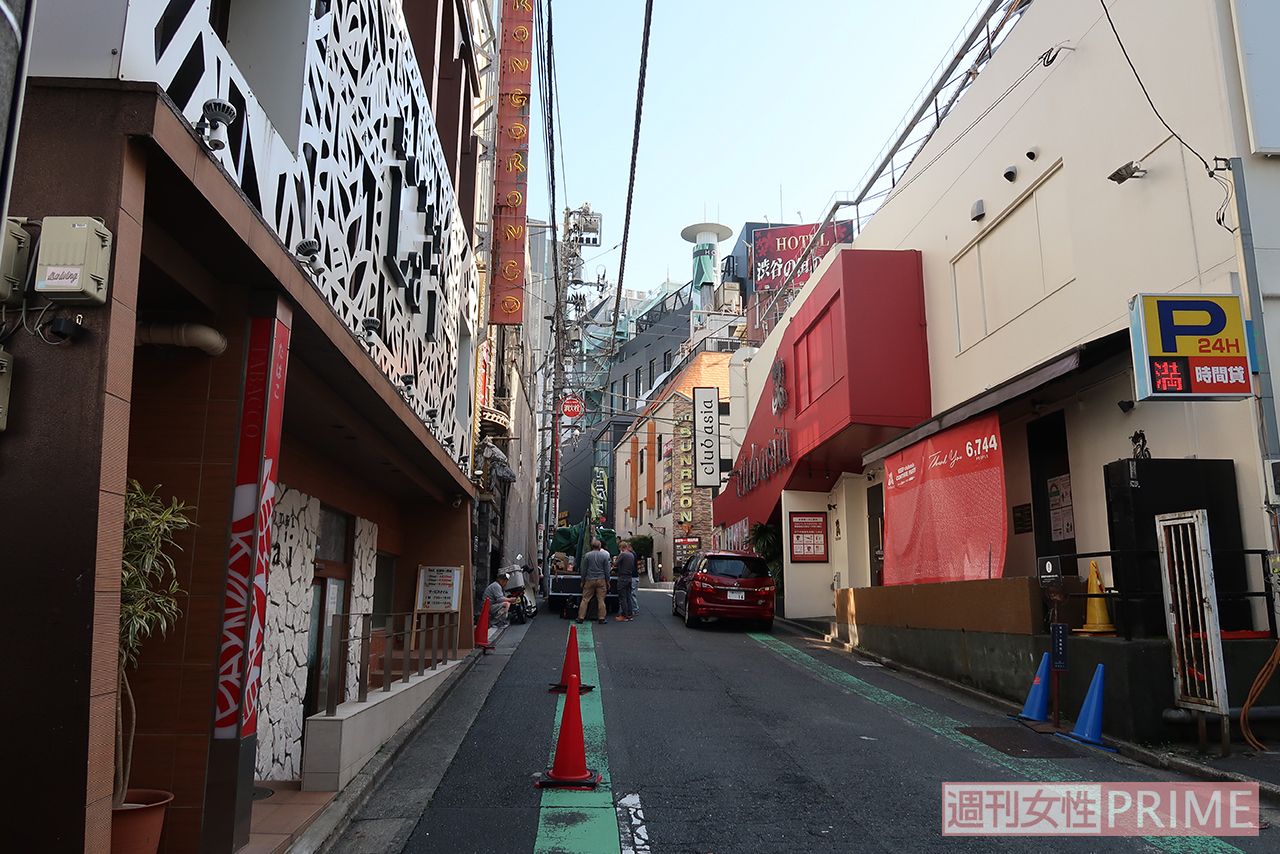 須藤早貴容疑者が働いていた渋谷のホテル街