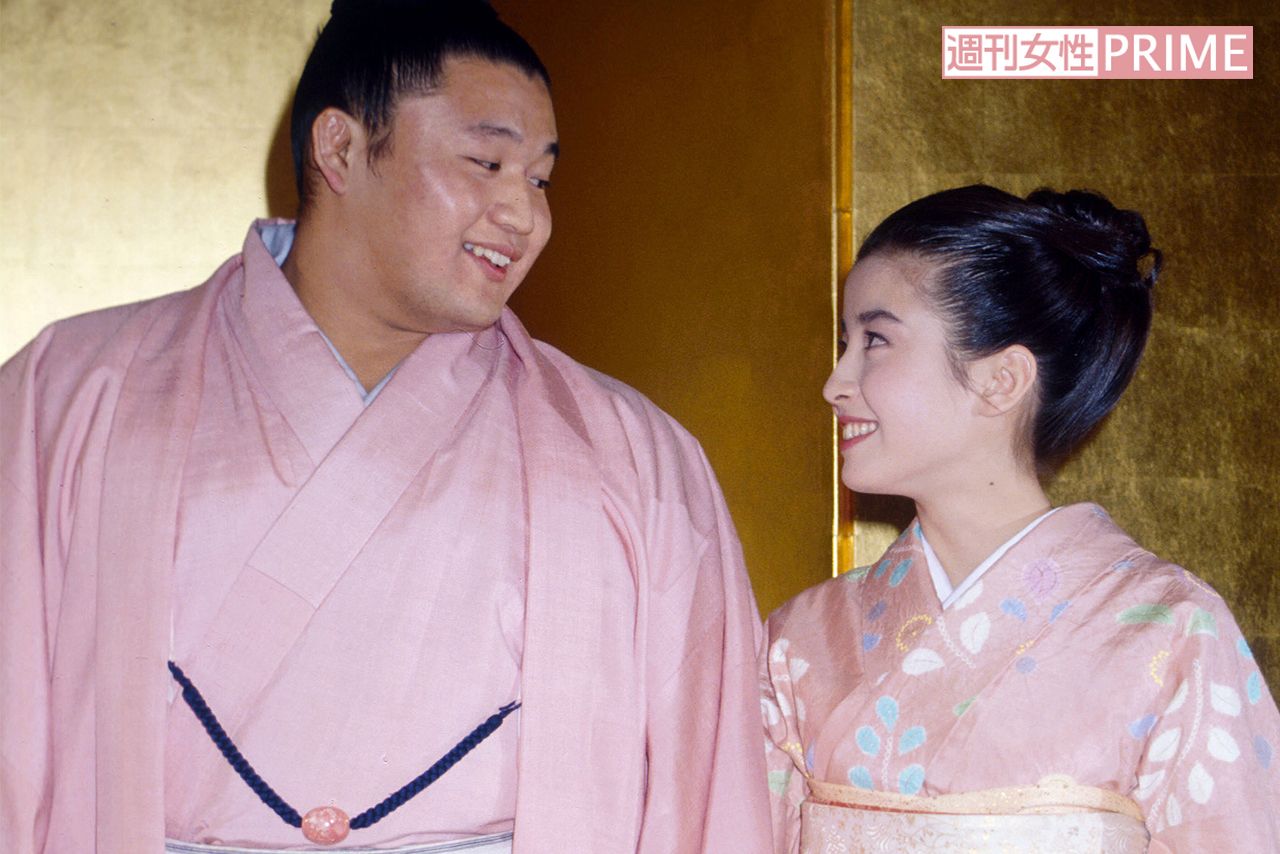 貴乃花との婚約会見（1992年）