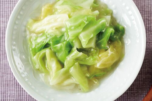 キャベツのチャンポン風あんかけ