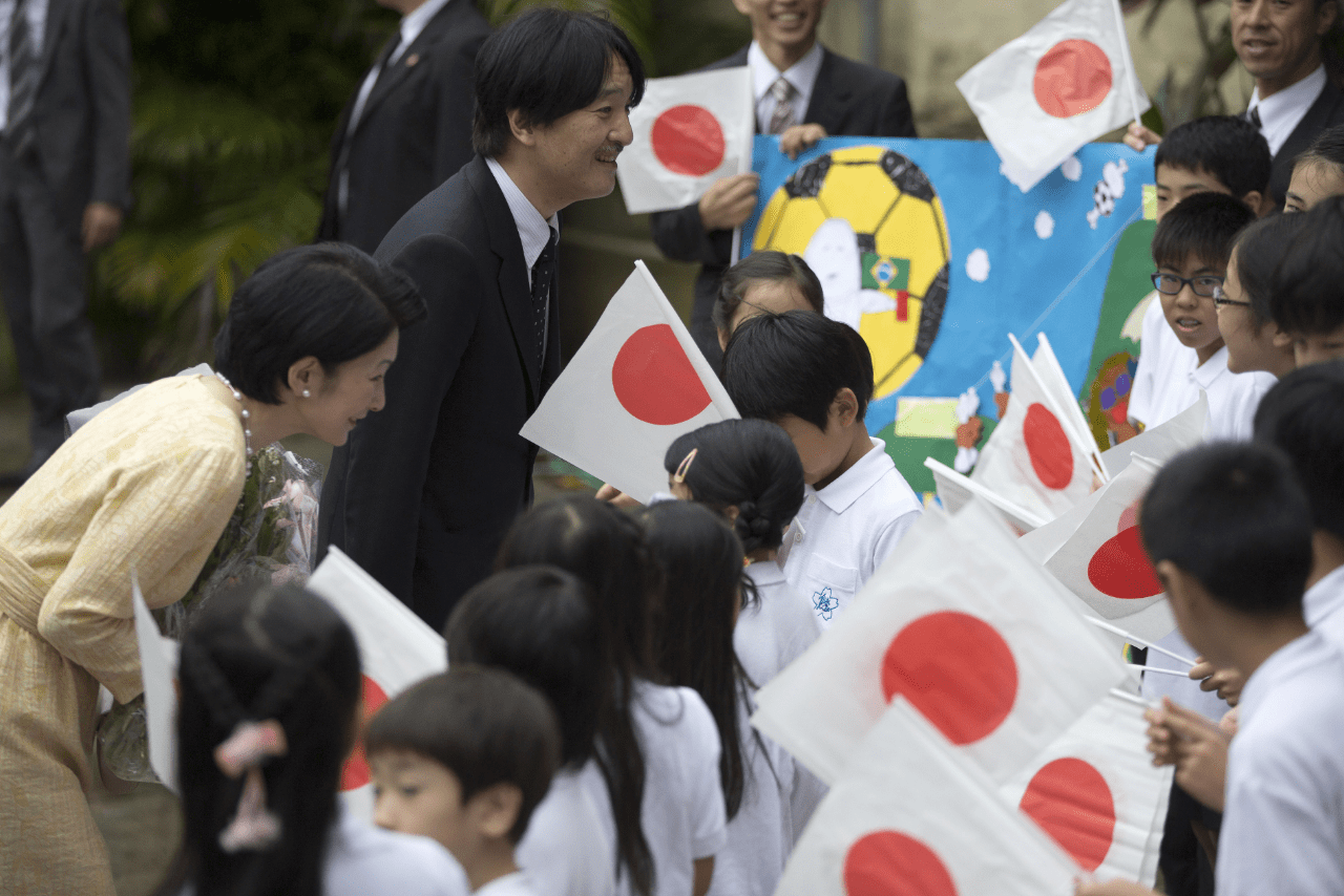 2015年11月、ブラジルを訪問した秋篠宮ご夫妻（写真：AP／アフロ）