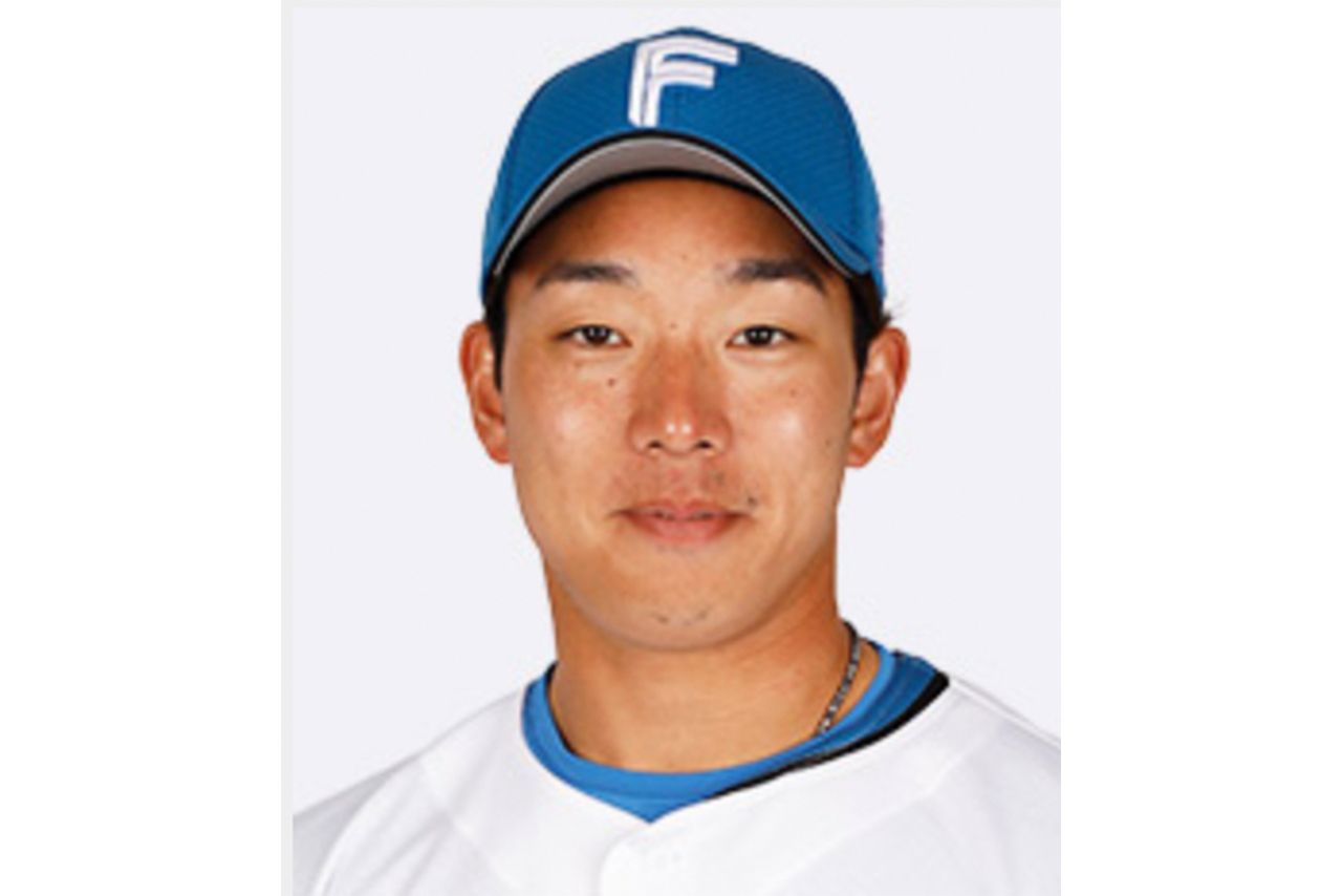 高城の結婚相手となる宇佐見真吾選手（日本ハム公式HPより）