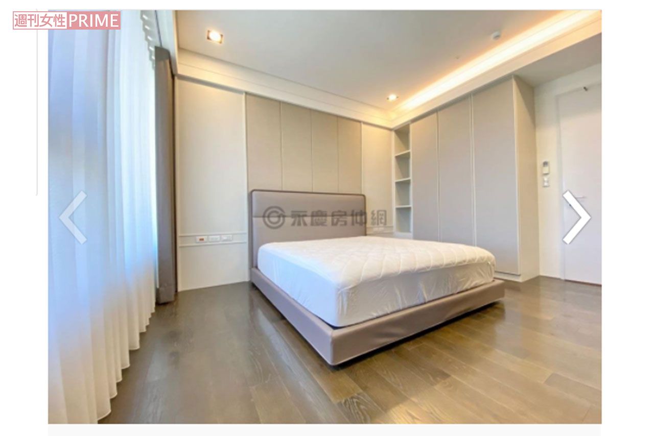 ふたりが入居していた高雄市の1.5億円マンションのベッドルーム（不動産サイトより）