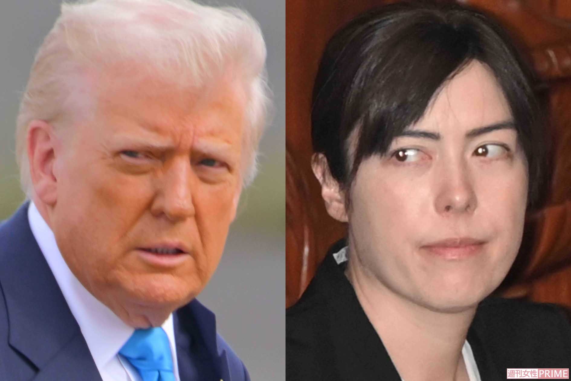 ドナルド・トランプ米大統領と小野田紀美経済安全保障大臣