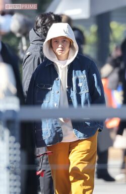 2024年1月中旬、単独主演映画の撮影に臨む堂本剛。新婚でも浮かれた様子はなかった