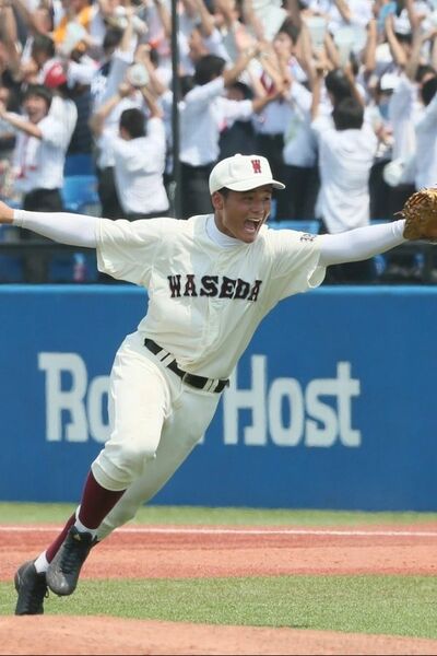 早稲田実業時代の清宮幸太郎選手  