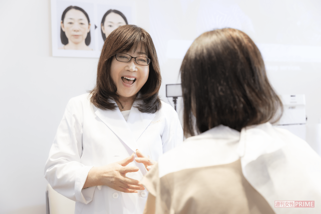 かづきさん自身がいつも明るい笑顔で患者の心に寄り添い、親近感がわくような話し方で懐にスッと入り込んでいく姿が印象的だった（撮影／矢島泰輔）