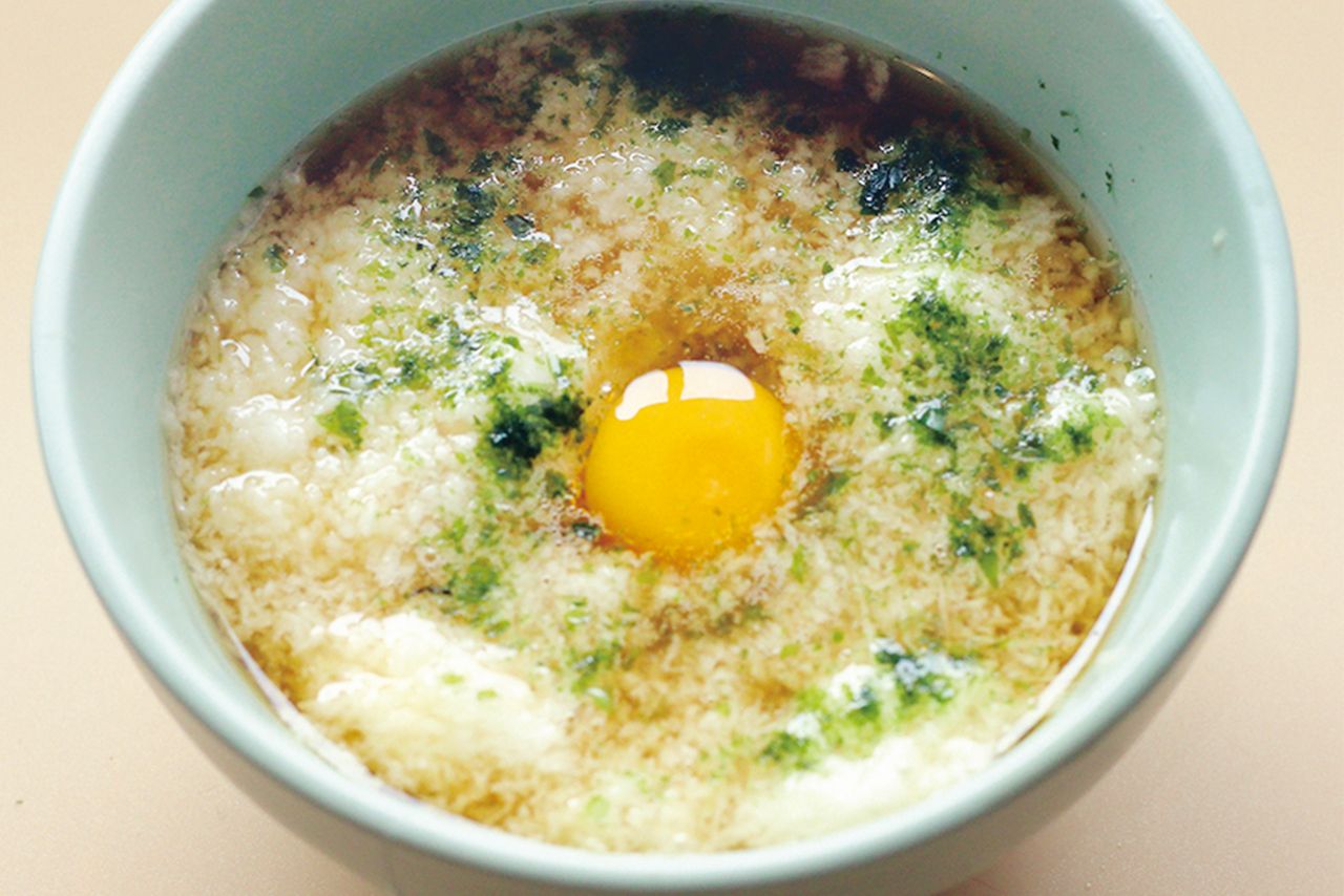 長いもの月見だれ