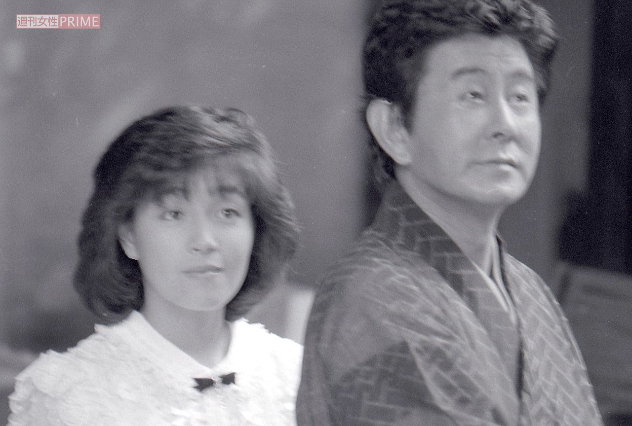 柏原芳恵と宇津井健の貴重な2ショット