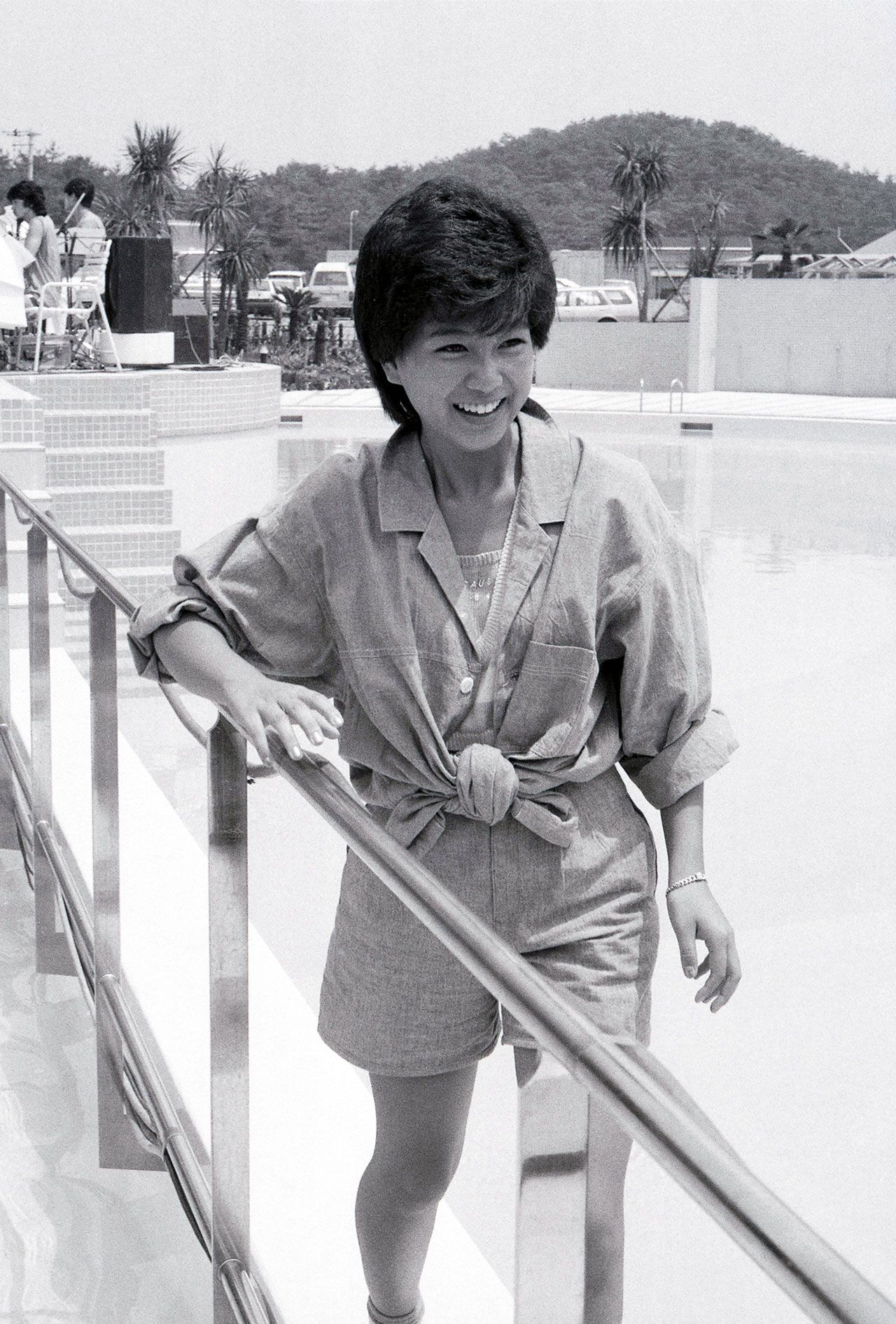 1984年8月『週刊女性』の企画「本番5分前」でオフショットを披露した堀ちえみ。17歳のころ