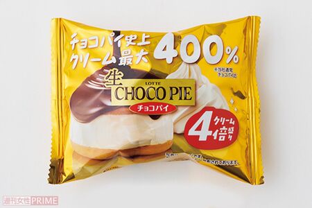 ロッテ生チョコパイクリーム4倍盛り／セブン-イレブン258円