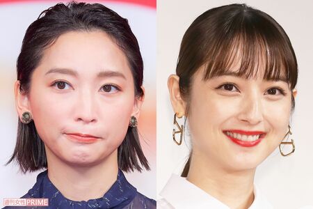 杏（左）と佐々木希（右）