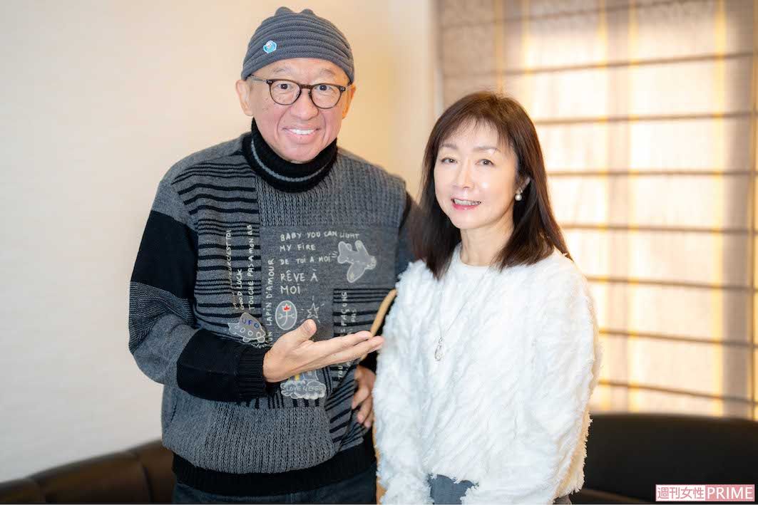 どんなときも森田豊さんを支えてくれた奥様と。「涙ひとつ見せず、しっかり支えてくれた妻に、感謝でいっぱいです!　僕が白血病患者の希望になれるよう頑張ります!」撮影／佐藤靖彦