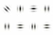 ガボールパッチで使われる画像。輪郭のぼやけた図形が縦、横、斜めと、さまざまな方向で描かれている