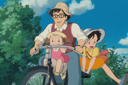 「イクメンで、めちゃくちゃ奥さん思い」と、石出がベタ褒めするサツキとメイの父・タツオ（作品画像はスタジオジブリのHPより）